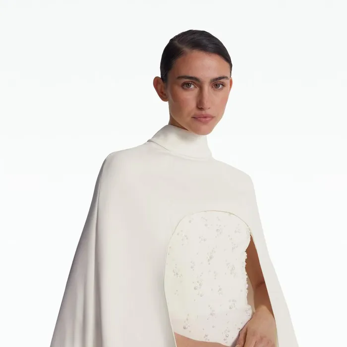 Safiyaa Manore Ivory Harness Women Capes and Harnesses