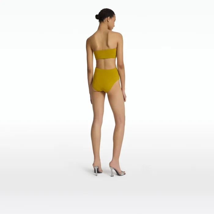Safiyaa Mayrana Chartreuse Bikini Top Women Swimwear