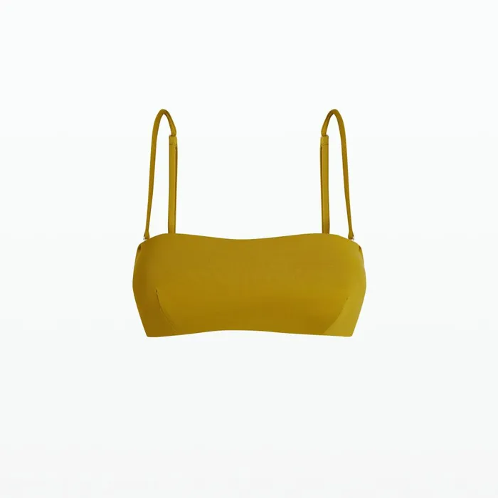 Safiyaa Mayrana Chartreuse Bikini Top Women Swimwear
