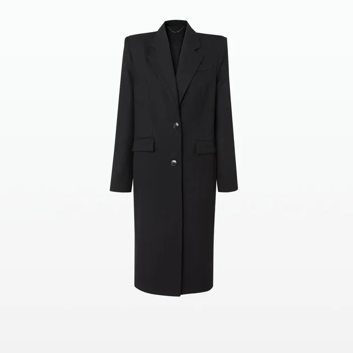 Safiyaa Melisso Black Coat Women Jackets and Coats