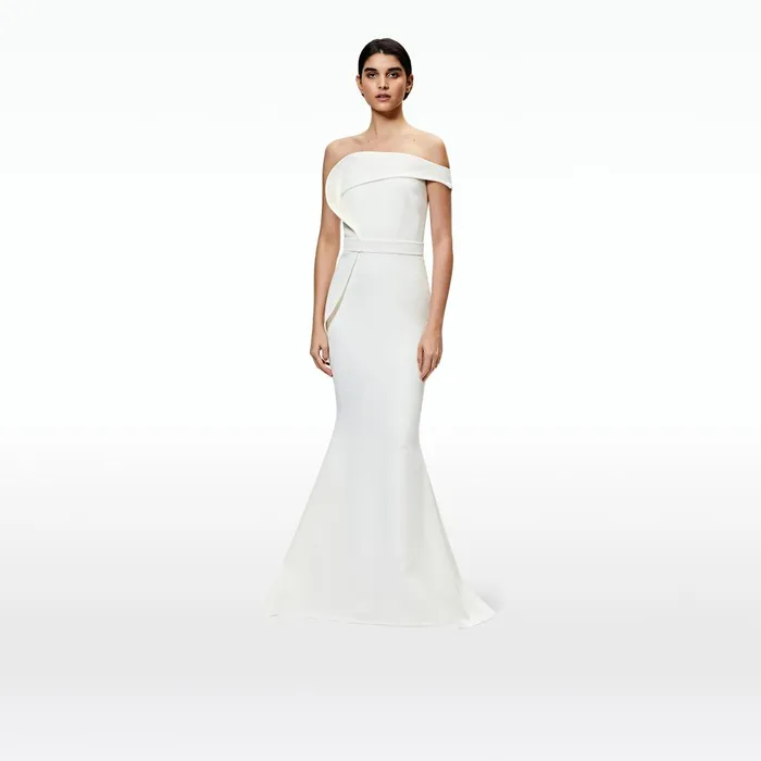 Safiyaa Reverie Ivory Long Dress Women Dresses