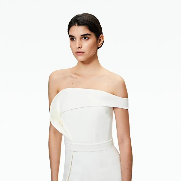 Safiyaa Reverie Ivory Long Dress Women Dresses
