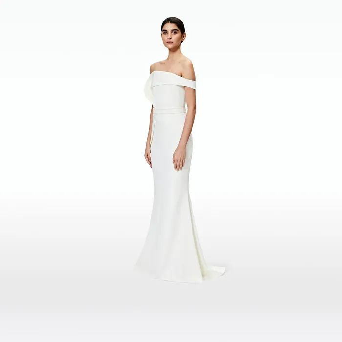 Safiyaa Reverie Ivory Long Dress Women Dresses