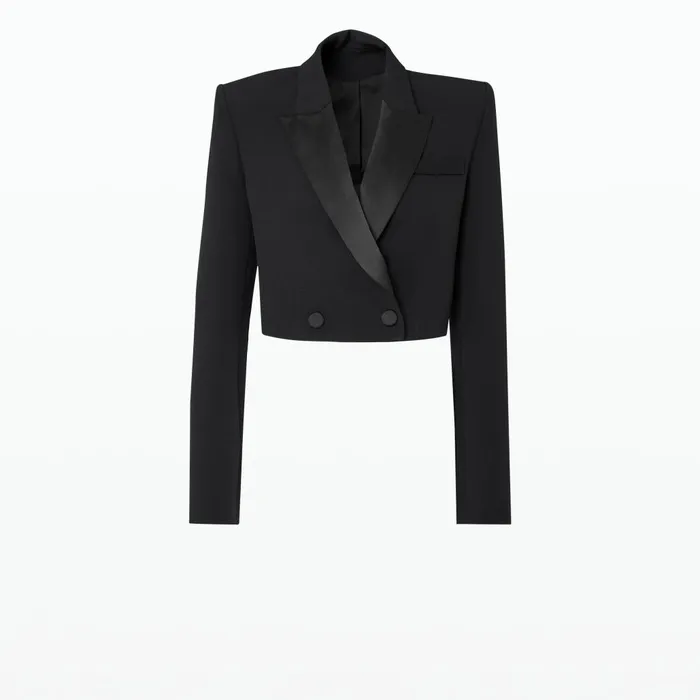 Safiyaa Sage Black Jacket Women Jackets and Coats