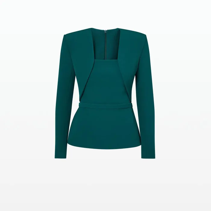 Safiyaa Samuela Alpine Green Top Women Tops