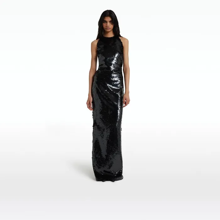 Safiyaa Santina Black Long Dress Women Dresses