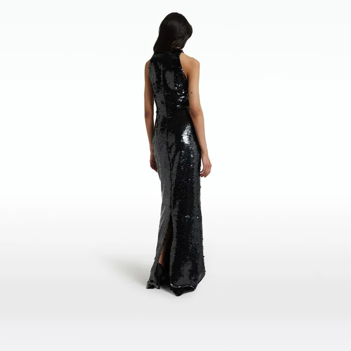 Safiyaa Santina Black Long Dress Women Dresses