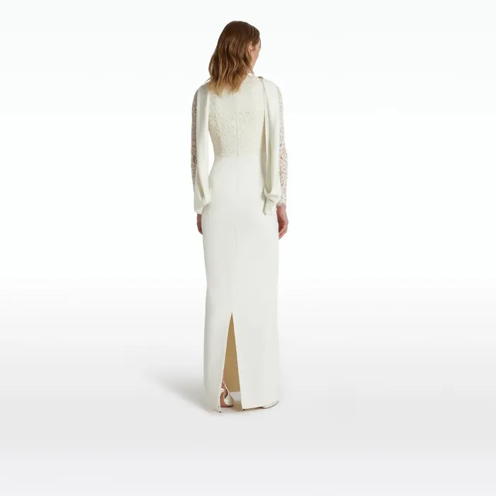 Safiyaa Serryna Ivory Long Dress Women Dresses