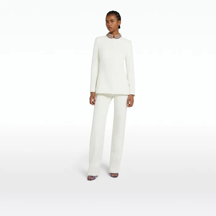 Safiyaa Sneha Ivory Jacket Women Jackets and Coats
