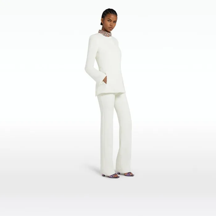 Safiyaa Sneha Ivory Jacket Women Jackets and Coats