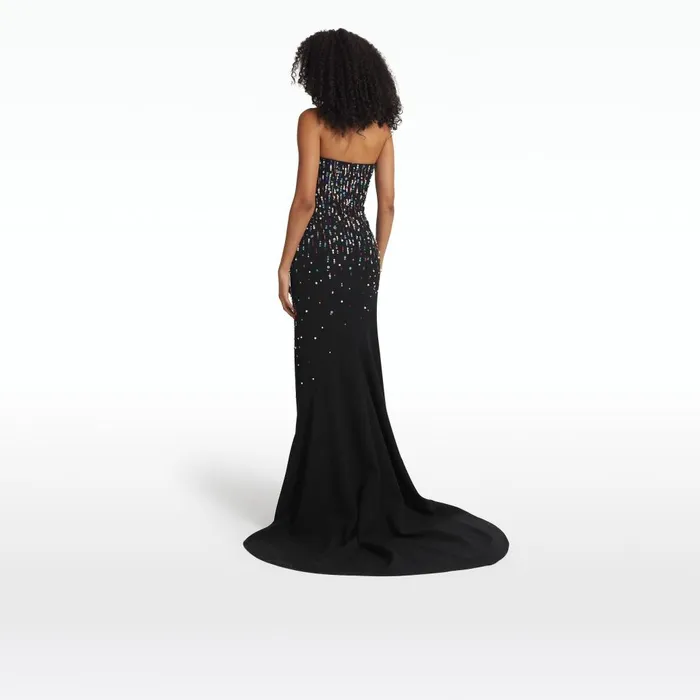 Safiyaa Sofie Black Long Dress Women Dresses