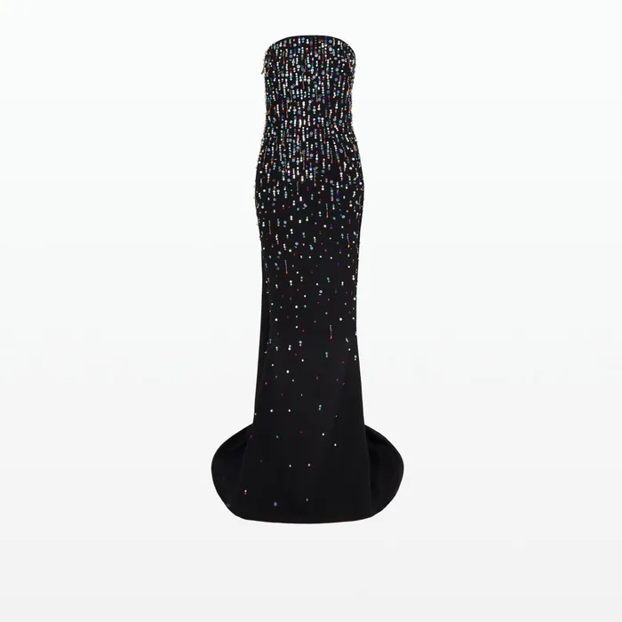 Safiyaa Sofie Black Long Dress Women Dresses