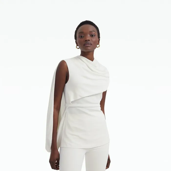 Safiyaa Terran Ivory Top Women Tops