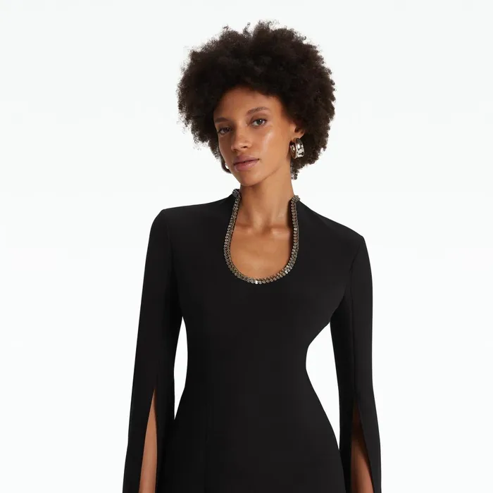 Safiyaa Thais Black Top Women Tops