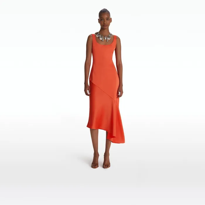 Safiyaa Warner Reef Midi Dress Women Dresses