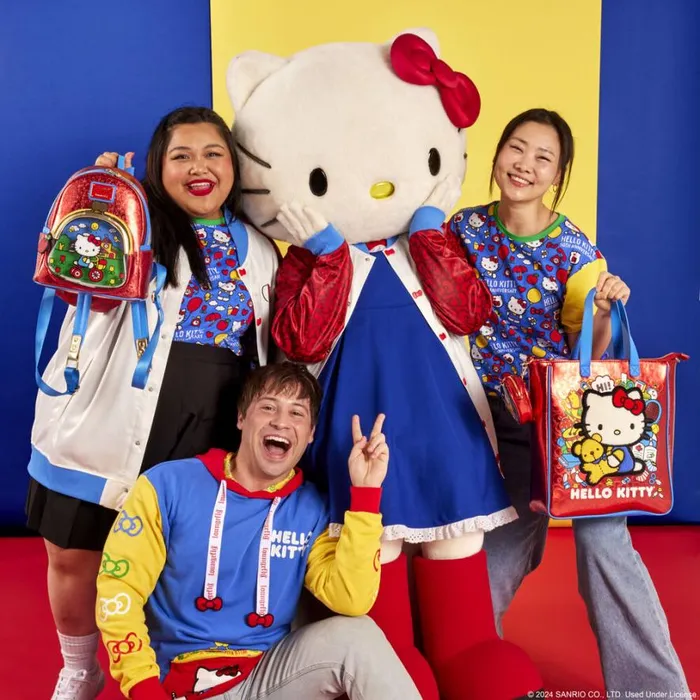 Sanrio Hello Kitty 50th Anniversary AllOver Print Tee Unisex Loungefly Apparel Sanrio Hello Kitty 50th Anniversary AllOver Print Tee Unisex Loungefly Apparel