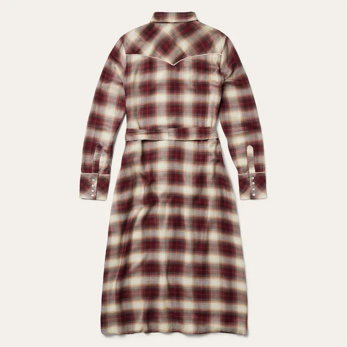 Shirt Dresses Women Stetson Black Cherry Plaid Shirt Dress Red