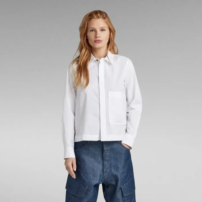 Shirts and Blouses Women GStar RAW Boxy Shirt White