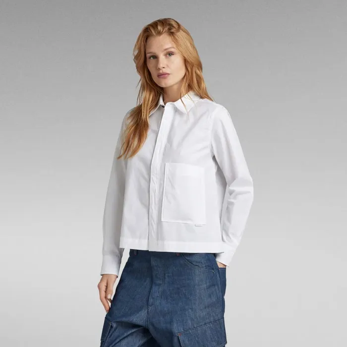 Shirts and Blouses Women GStar RAW Boxy Shirt White