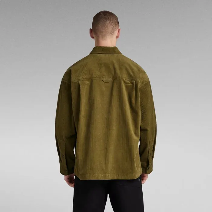 Shirts Men GStar RAW Boxy Fit Shirt Dark Olive