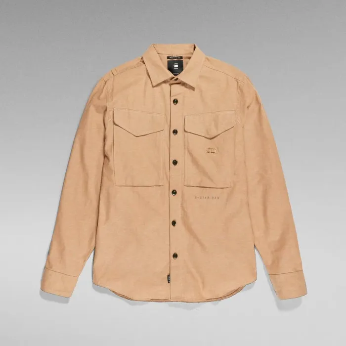 Shirts Men GStar RAW Cargo Regular Shirt Chipmunk