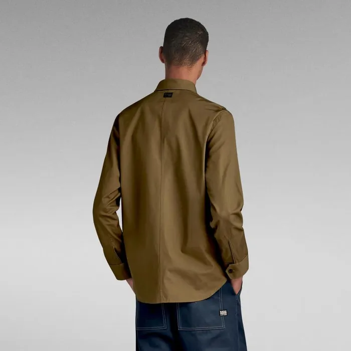 Shirts Men GStar RAW Cargo Regular Shirt Dark Olive