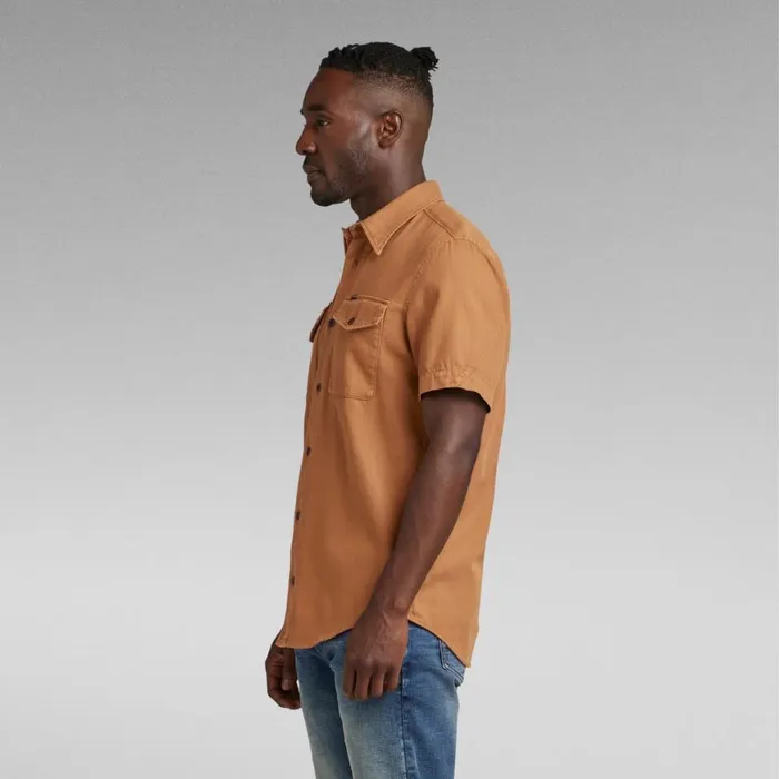 Shirts Men GStar RAW Marine Slim Shirt Chipmunk Gd