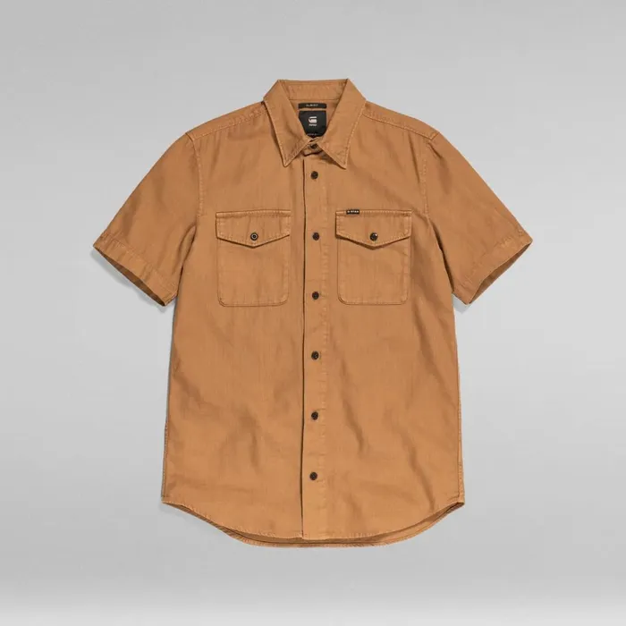 Shirts Men GStar RAW Marine Slim Shirt Chipmunk Gd