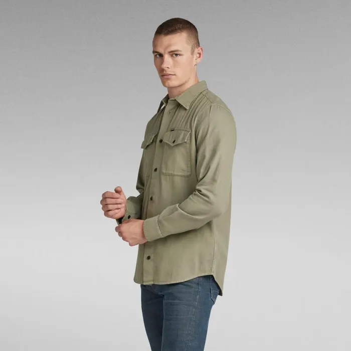 Shirts Men GStar RAW Marine Slim Shirt Shamrock