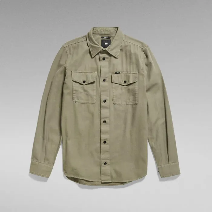 Shirts Men GStar RAW Marine Slim Shirt Shamrock