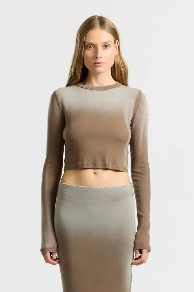 Shirts Women COTTON CITIZEN Verona Crop Shirt Camel Cast