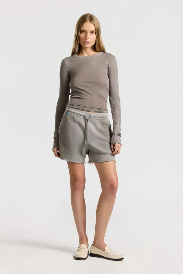 Shorts Women COTTON CITIZEN Boston Short Vintage Cement Shorts Women COTTON CITIZEN Boston Short Vintage Cement