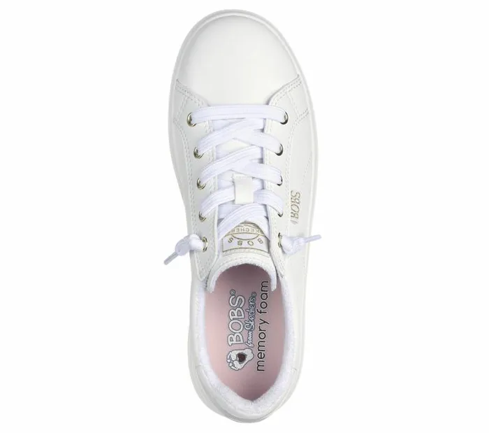 Skechers BOBS D039Vine 8211 Instant Delight White Women Casual Sneakers