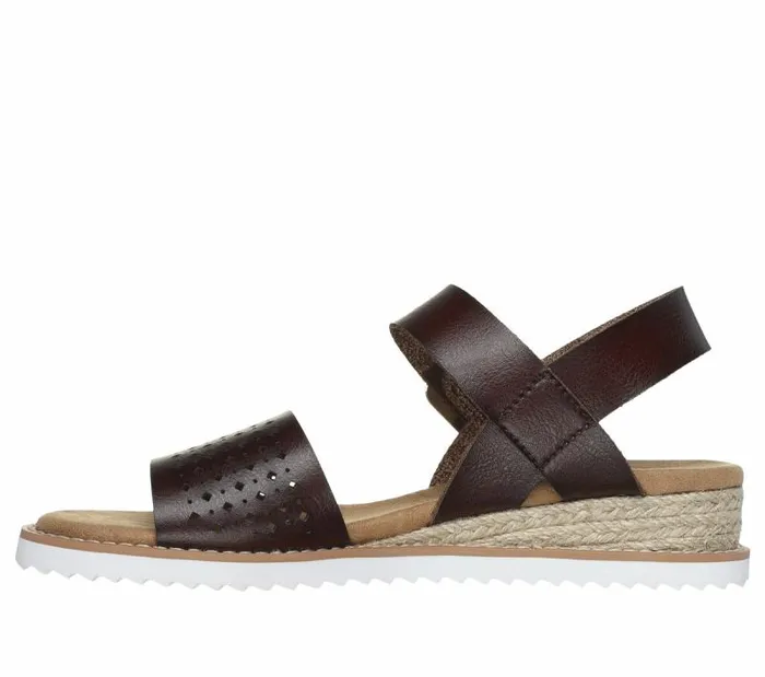 Skechers BOBS Desert Kiss 8211 Sunny Flair Chocolate Women Sandals