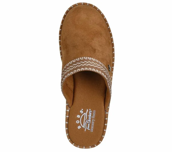 Skechers BOBS Rosey Rise Chestnut Women SlipOns Skechers BOBS Rosey Rise Chestnut Women SlipOns