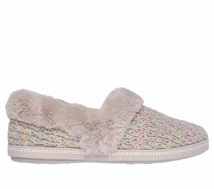 Skechers Cozy Campfire 8211 Colorful Snuggles Taupe Multi Women SlipOns