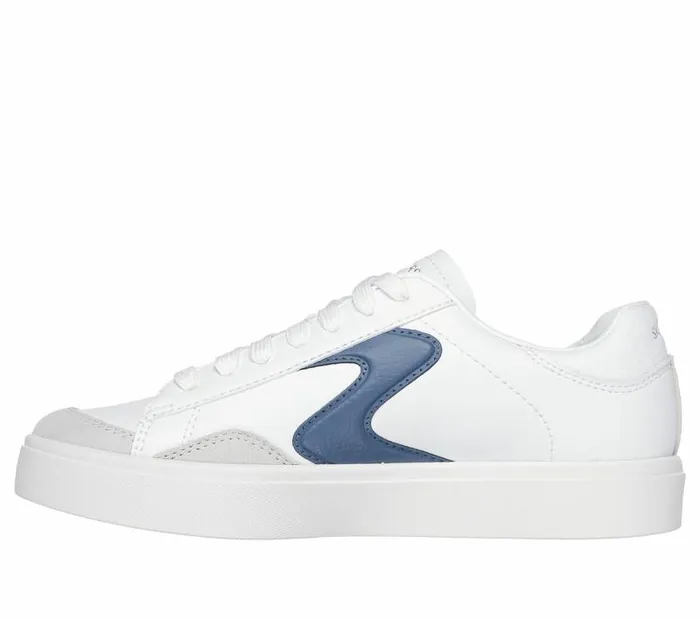 Skechers Eden LX 8211 Slick Talk White Navy Women Casual Sneakers Skechers Eden LX 8211 Slick Talk White Navy Women Casual Sneakers