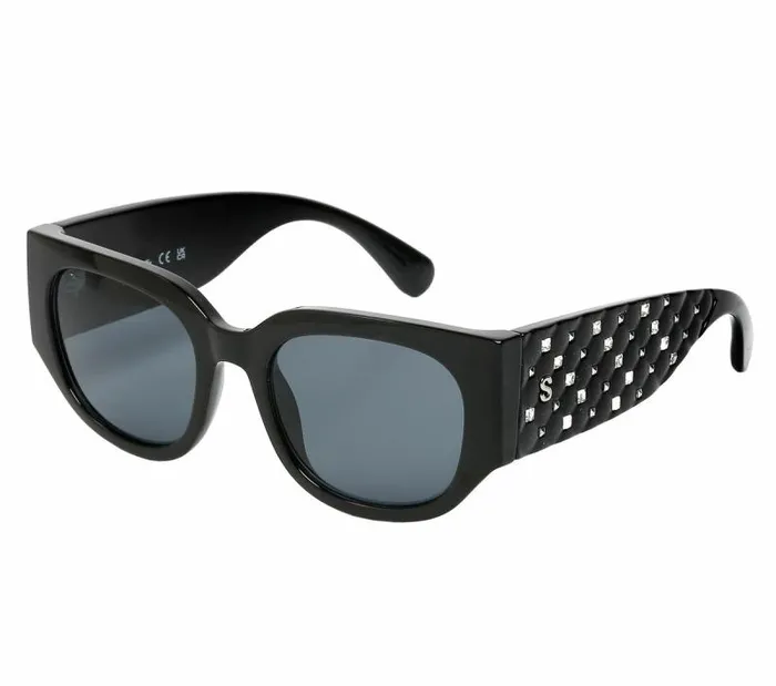 Skechers Geometric Sunglasses Black WomenMen Sunglasses
