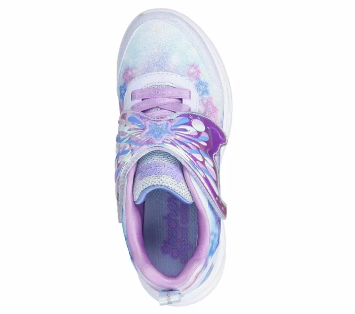 Skechers Glimmer Kicks 8211 Magical Wings Light Blue Lavender Kids Athletic Shoes and Sneakers Skechers Glimmer Kicks 8211 Magical Wings Light Blue Lavender Kids Athletic Shoes and Sneakers