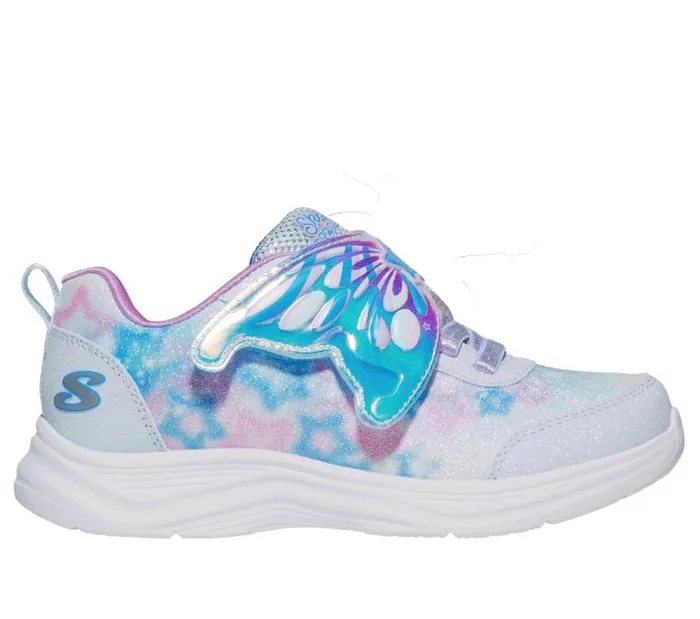 Skechers Glimmer Kicks 8211 Magical Wings Light Blue Lavender Kids Athletic Shoes and Sneakers Skechers Glimmer Kicks 8211 Magical Wings Light Blue Lavender Kids Athletic Shoes and Sneakers
