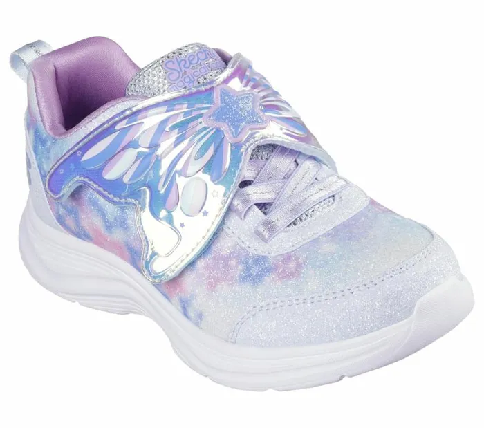 Skechers Glimmer Kicks 8211 Magical Wings Light Blue Lavender Kids Athletic Shoes and Sneakers Skechers Glimmer Kicks 8211 Magical Wings Light Blue Lavender Kids Athletic Shoes and Sneakers