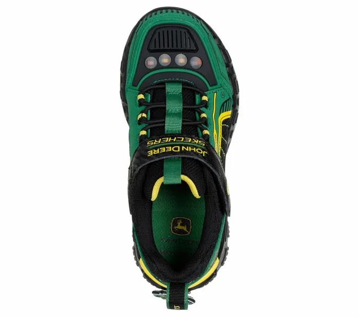 Skechers John Deere Adventure Track 8211 RuggedBrights Green Black Kids Athletic Shoes and Sneakers