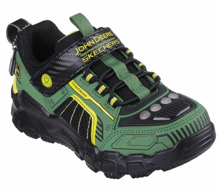 Skechers John Deere Adventure Track 8211 RuggedBrights Green Black Kids Athletic Shoes and Sneakers