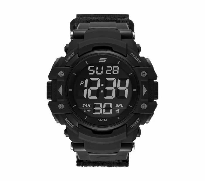 Skechers Keats Digital Watch Black WomenMen Watches