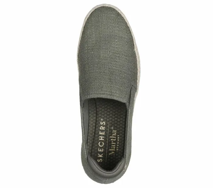 Skechers Martha Stewart BOBS Sesame Olive Women Canvas Shoes Skechers Martha Stewart BOBS Sesame Olive Women Canvas Shoes