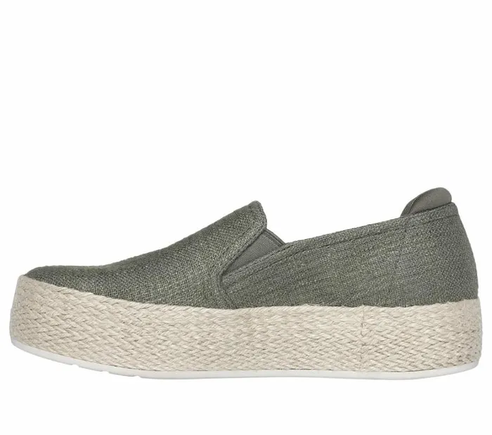 Skechers Martha Stewart BOBS Sesame Olive Women Canvas Shoes Skechers Martha Stewart BOBS Sesame Olive Women Canvas Shoes