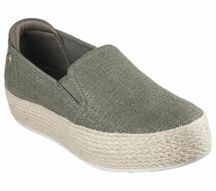 Skechers Martha Stewart BOBS Sesame Olive Women Canvas Shoes Skechers Martha Stewart BOBS Sesame Olive Women Canvas Shoes