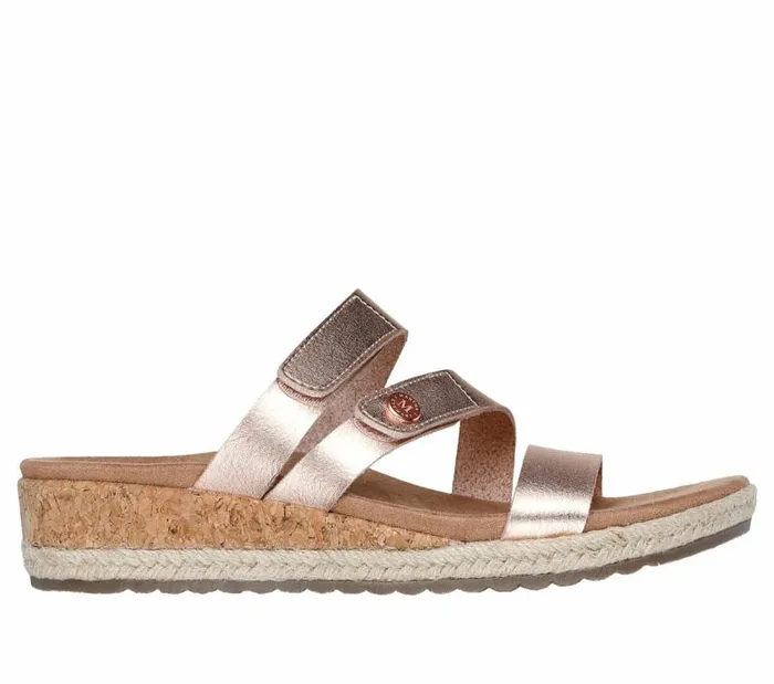Skechers Martha Stewart Breezie 8211 Shiny Luster Rosegold Women Sandals
