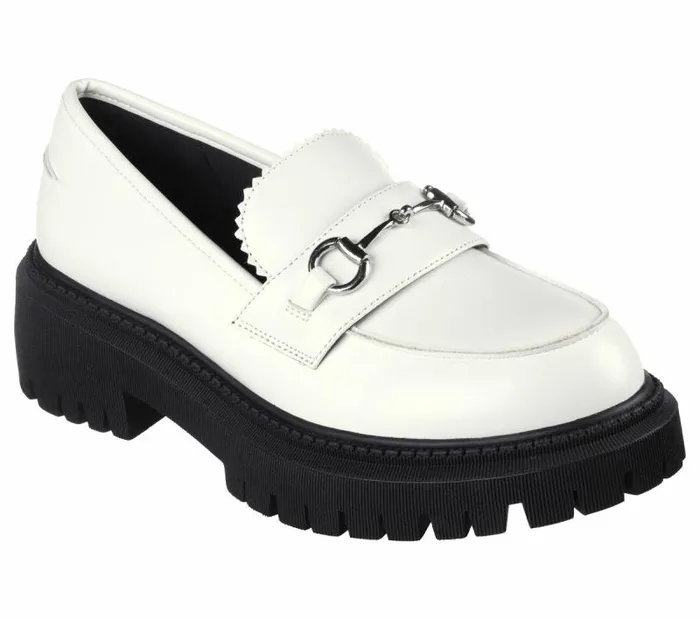 Skechers Modern Rugged 8211 Sweet Choice White Black Women SlipOns Skechers Modern Rugged 8211 Sweet Choice White Black Women SlipOns