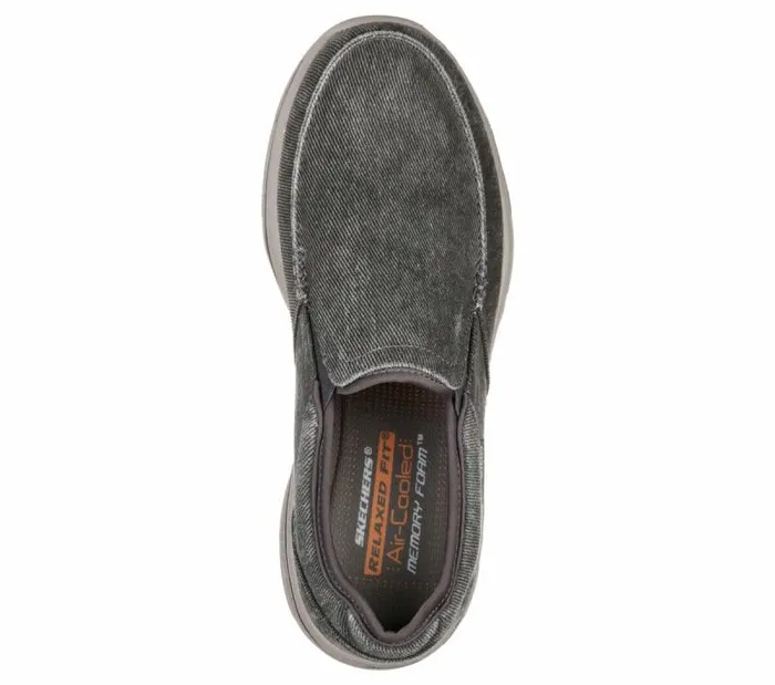 Skechers Relaxed Fit Creston 8211 Moseco Charcoal Men Casual Sneakers Skechers Relaxed Fit Creston 8211 Moseco Charcoal Men Casual Sneakers